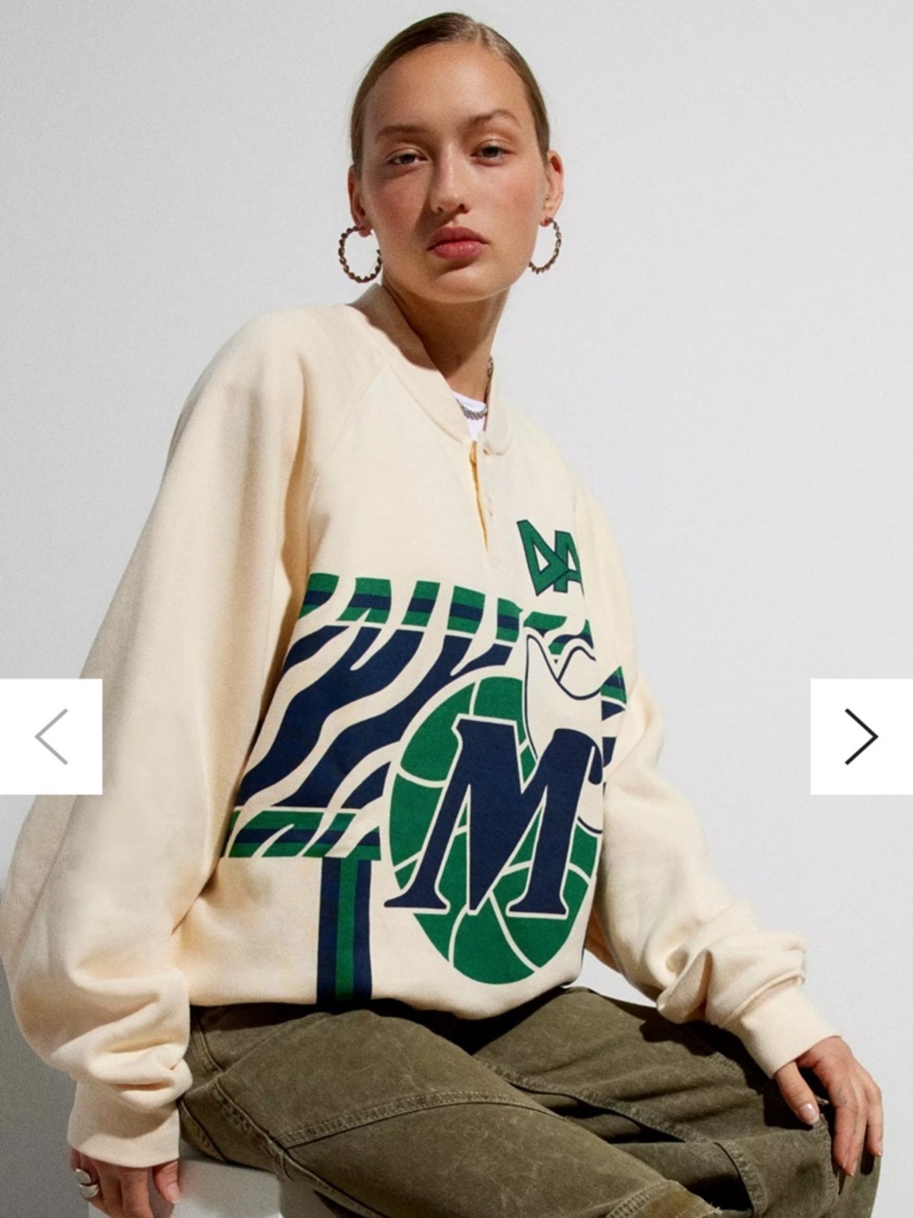 Mitchell & Ness X Melody Ehsani
Dallas Mavericks Raglan Pullover size M